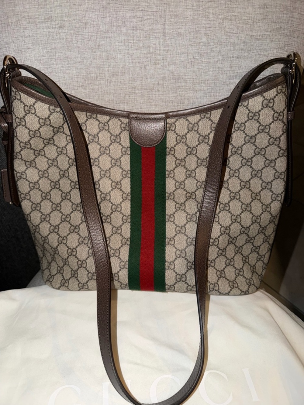 Gucci Ophidia GG emblem w web large bag NEW ❌❌SOLD ❌❌ - Picture 11 of 11